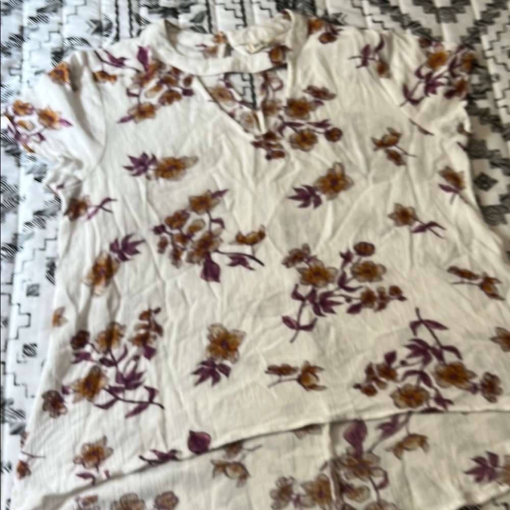 Wallflowers Floral Blouse Size L